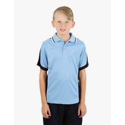 BSP16K Polo Shirts - Sky-Navy-White