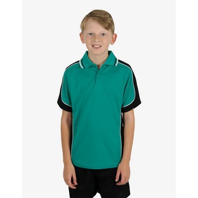 BSP16K Polo Shirts - Teal-Black-White