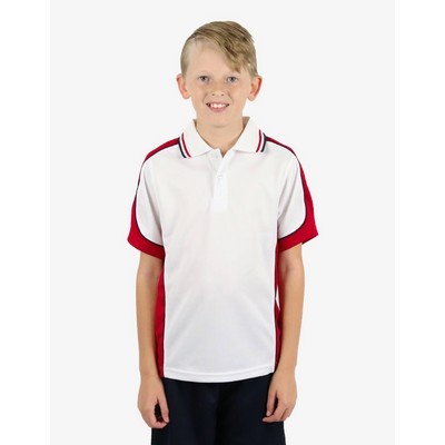 BSP16K Polo Shirts - White-Red-Navy