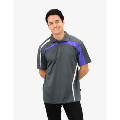 BSP2014 Polo Shirts - Charcoal-White-Purple