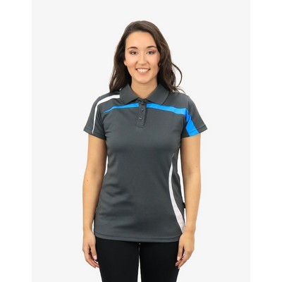 BSP2014L Polo Shirts - Charcoal-White-Hawaiian-Blue