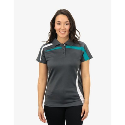 BSP2014L Polo Shirts - Charcoal-White-Teal