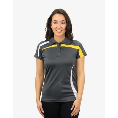 BSP2014L Polo Shirts - Charcoal-White-Yellow