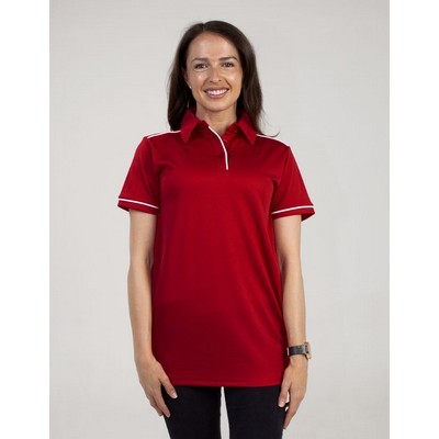 BSP2030L Polo Shirts - Red-White