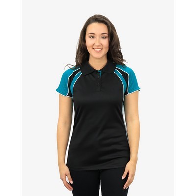 The Chameleon Polo Shirts - Black-Deep-Teal-White