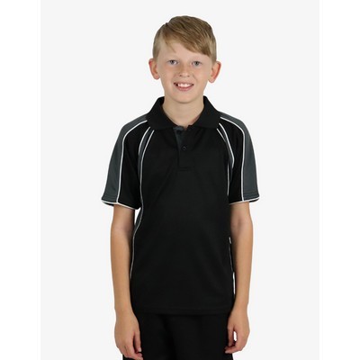 The Rozella Polo Shirts - Black-Charcoal-White