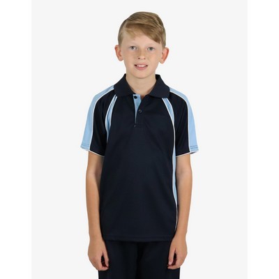 The Rozella Polo Shirts - Navy-Sky-White
