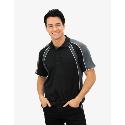 The Toucan Polo Shirts - Black-Charcoal-White