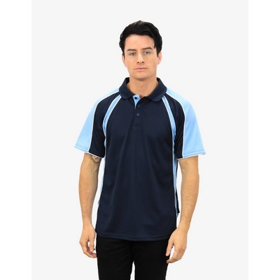 The Toucan Polo Shirts - Navy-Sky-White