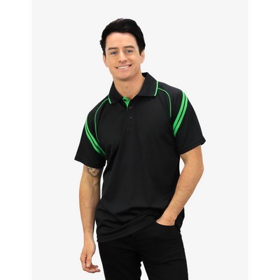 The Viper Polo Shirts - Black-Emerald