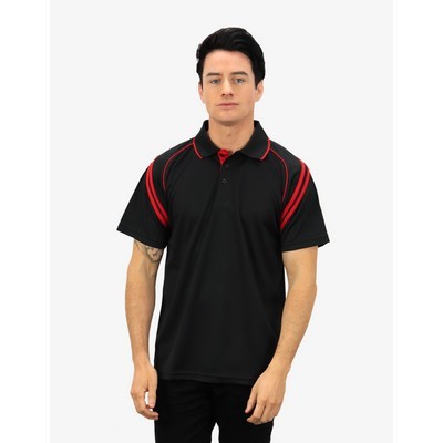 The Viper Polo Shirts - Black-Red