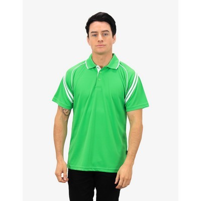 The Viper Polo Shirts - Emerald-White