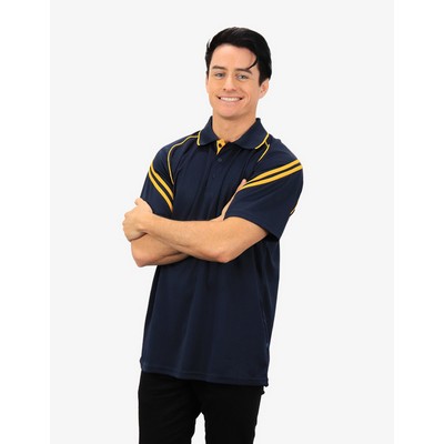 The Viper Polo Shirts - Navy-Gold