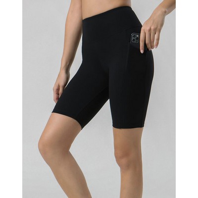 BKKSS19L Shorts - Ladies Mid Thigh Legging Shorts