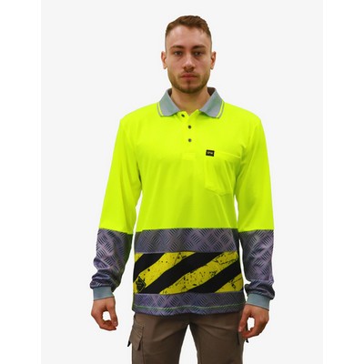 SFWP26 Polo Shirts - Fluro-Yellow-Checker-Plater