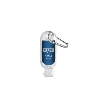 HAND SANITISER WITH CARARBINER 30ML