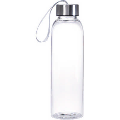 Glass Fusion Bottle With Silver Lid - 600ml