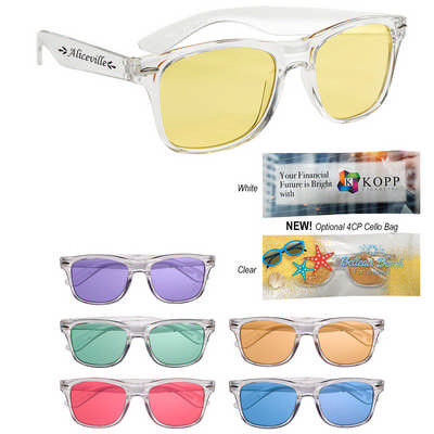 Clear Sunglasses with Coloured Lens