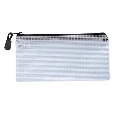 CLEAR ZIPPERed PENCIL POUCH