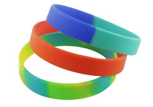 Multi Colored Silicone Wrist Band