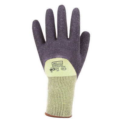 JB BAMBOO LATEX CRINKLE 3/4 DIPPED GLOVE: S - 2XL - GREEN/BLACK (8R025_JBNZ)