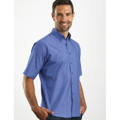 Chambray Mens Business Shirt - Indigo