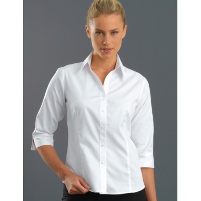 Oxford White Womens Business Shirt - White
