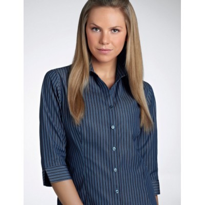Bold Stripe Womens Business Shirt