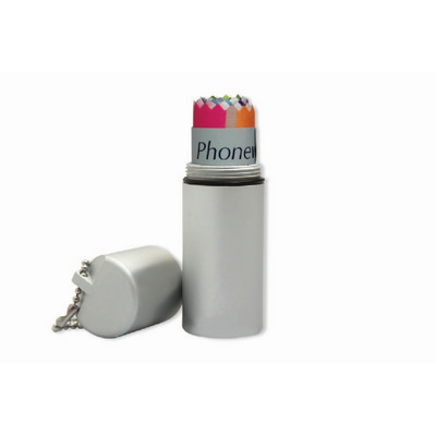 Phonewipe in Aluminium Tube with Keychain