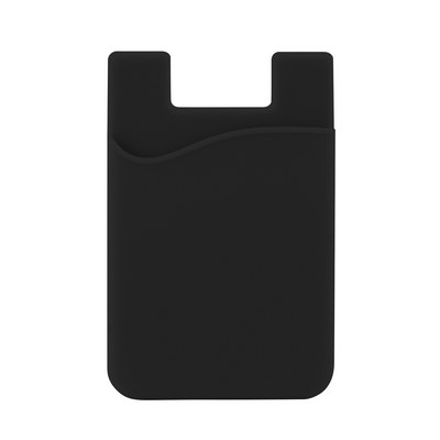 Silicone Phone Card Holder - Black