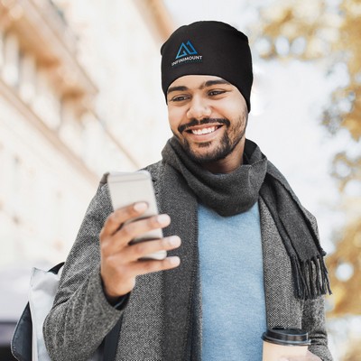 Black Merino Beanie
