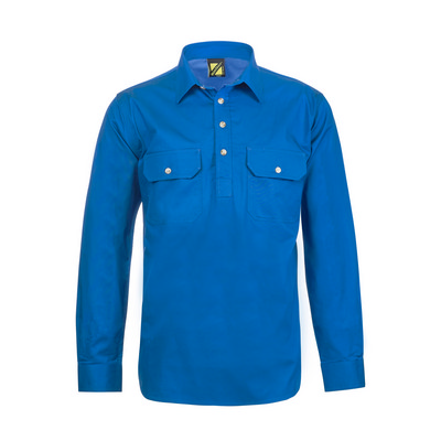 HALF PLACKET FULL COL SHT