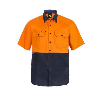 TWO TONE SHORT SLEEVE SHIRT