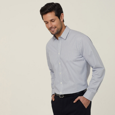 NNT Mens Avignon Stripe Long Sleeve Shirt