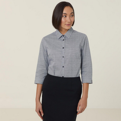 NNT Avignon Abstract Print 34 Sleeve Shirt