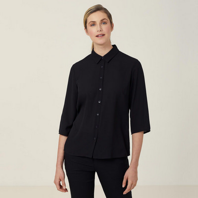 NNT Georgie 34 Sleeve Pleat Back Shirt