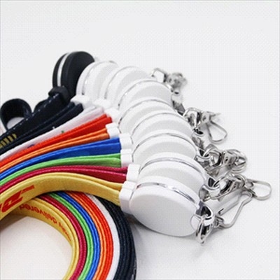 3-in-1 Polyester Charging Cable Lanyard (SIL-505_RNG_DEC)