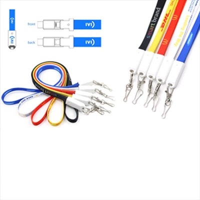 3-in-1 Polyester Charging Cable Lanyard (SIL-506_RNG_DEC)
