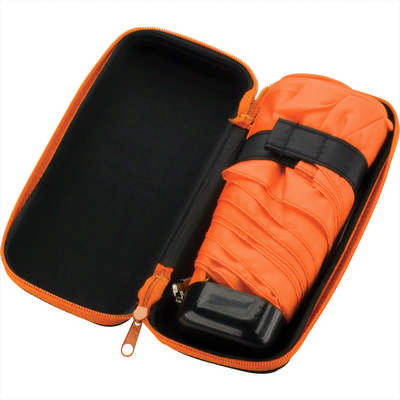 37 inch Mini Folding Travel Umbrella with Ca (SM-9472_RNG_DEC)