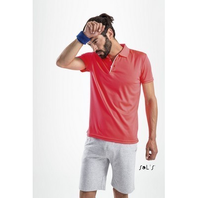 Polo shirt men s sports 100% polyester PERFORMER 