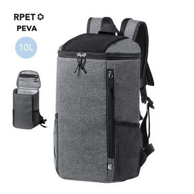 Cooler Bag Backpack 10 litre capacity made from RPET materials Kemper 