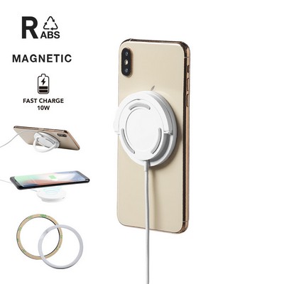 WIRELESS CHARGER10 W magnetic with integrated holder DIXLEM RCS