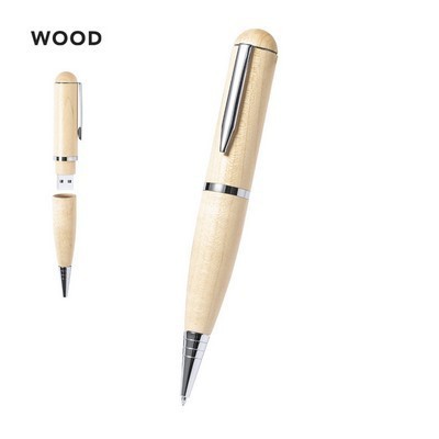 USB BALL PEN made from wood KORNON 16GB