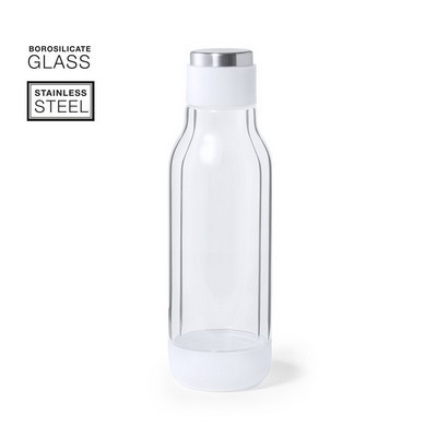 Drink Bottle insulated made from borosilicate glass 500ml • by Runsmart