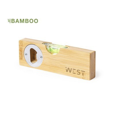 BOTTLE OPENER LEVEL tool made from bamboo NUDOK