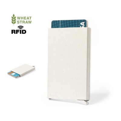 CARD HOLDER made from wheat straw holds 6 cards RFID FAXOL