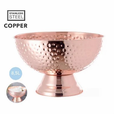 Wine ice cooler with copper coating