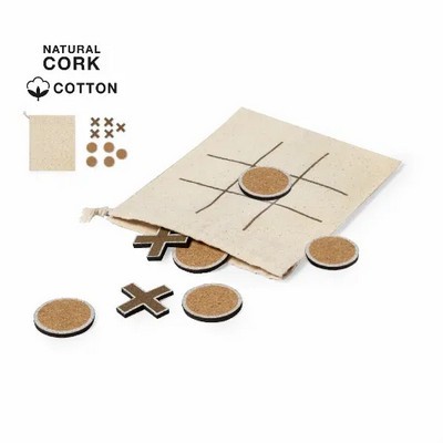 Game set Naughts and Crosses Cork and cotton 