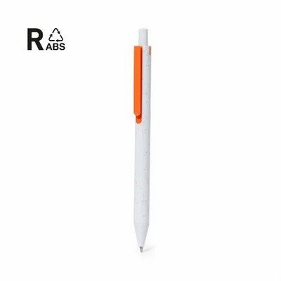 Pen made from recycled RBS vivid clip colours