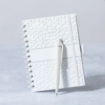 Notebook and pen made from stone Extract